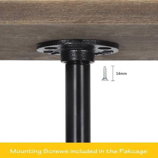 NEX™ Black Industrial Pipe Metal Table Legs, 4ct.